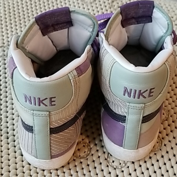 <NIKE> Patchwork Blazer High Top Sneakers - Picture 2 of 8